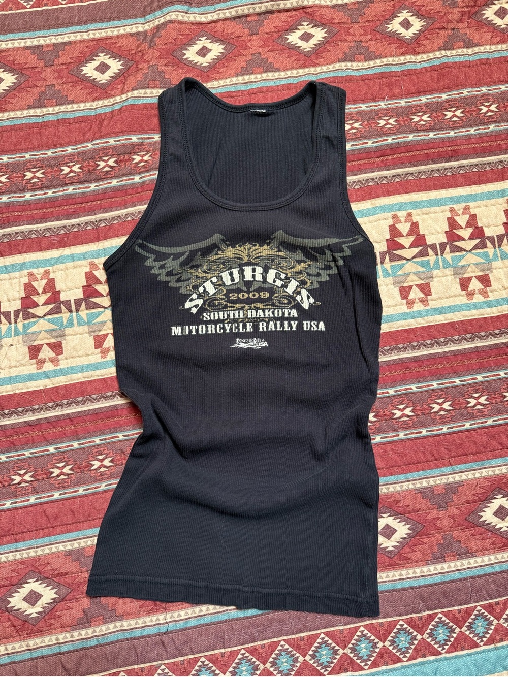 Black Sturgis 2009 Motorcycle Rally Women's Tank Top medium